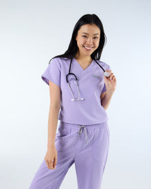 Tuck-In Scrub Top Dusky Lilac