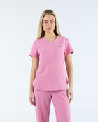 Tuck-In Scrub Top Blush Pink