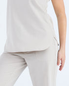 Tuck-In Scrub Top Silk Sand